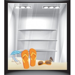 Αυτοκόλλητο βιτρίνας - Παραλία