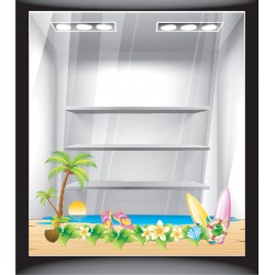 Αυτοκόλλητο βιτρίνας - Παραλία 2