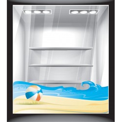 Αυτοκόλλητο βιτρίνας - Κύματα