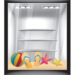 Αυτοκόλλητο βιτρίνας - Παραλία 3