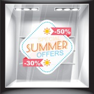 Αυτοκόλλητο Εκπτώσεων - Summer Offers