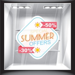 Αυτοκόλλητο Εκπτώσεων - Summer Offers
