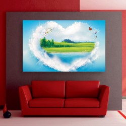 Πίνακας σε καμβά - Θαλασσινή καρδιά