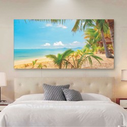 Πίνακας σε καμβά - Εξωτική παραλία