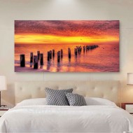 Πίνακας σε καμβά - Δειλινό δίπλα στη θάλασσα