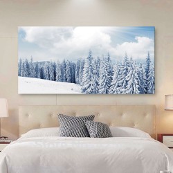 Πίνακας σε καμβά - Χειμωνιάτικα δέντρα