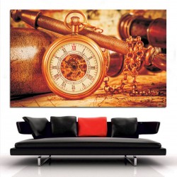 Πίνακας σε καμβά - Ρολόι τσέπης