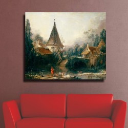 Πίνακας - Αντίγραφο - Landscape Near Beauvais - Francois Boucher