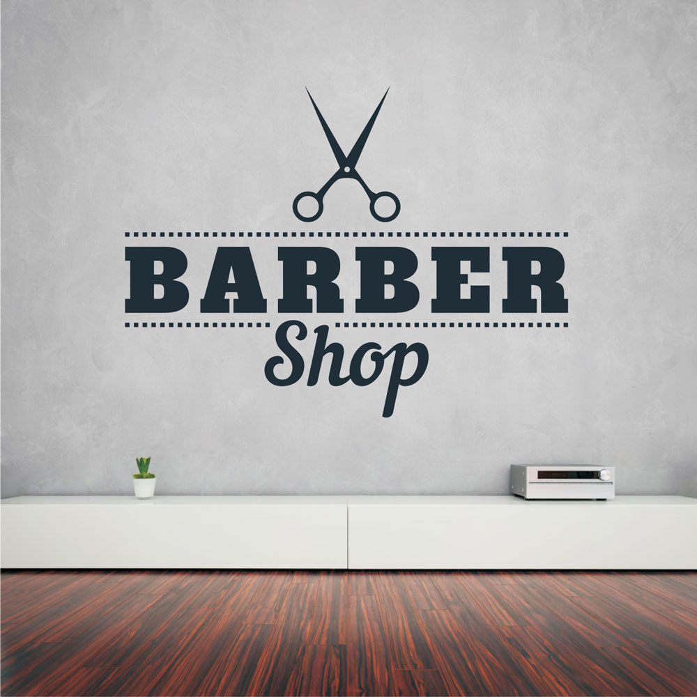 Αυτοκόλλητο τοίχου - Barber Shop 11