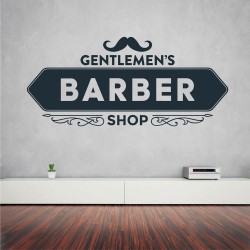 Αυτοκόλλητο τοίχου - Gentlemen's Barber Shop 01