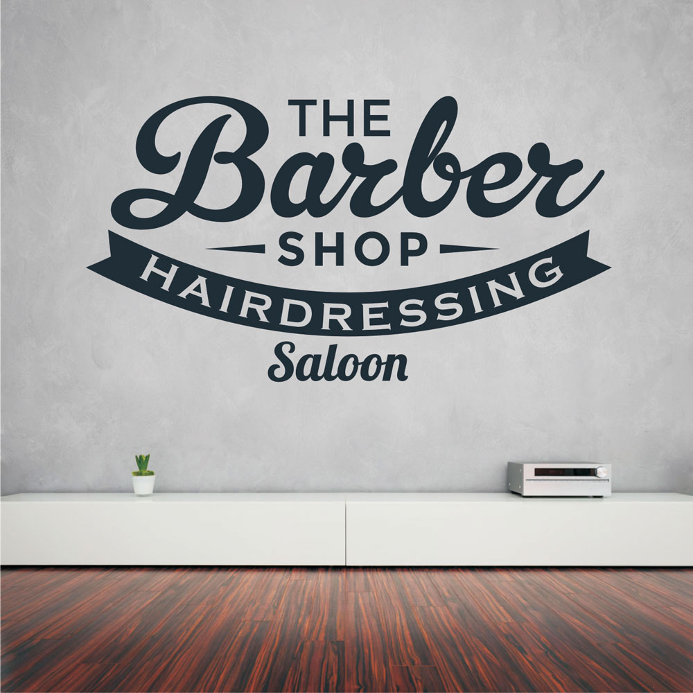 Αυτοκόλλητο τοίχου - The Barber Shop