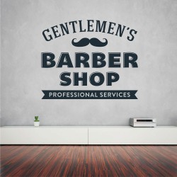 Αυτοκόλλητο τοίχου - Gentlemen's Barber Shop 03
