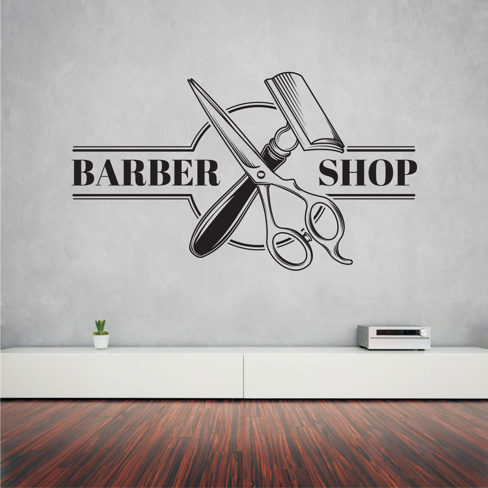 Αυτοκόλλητο τοίχου - Barber Shop 14 (προσφορά)