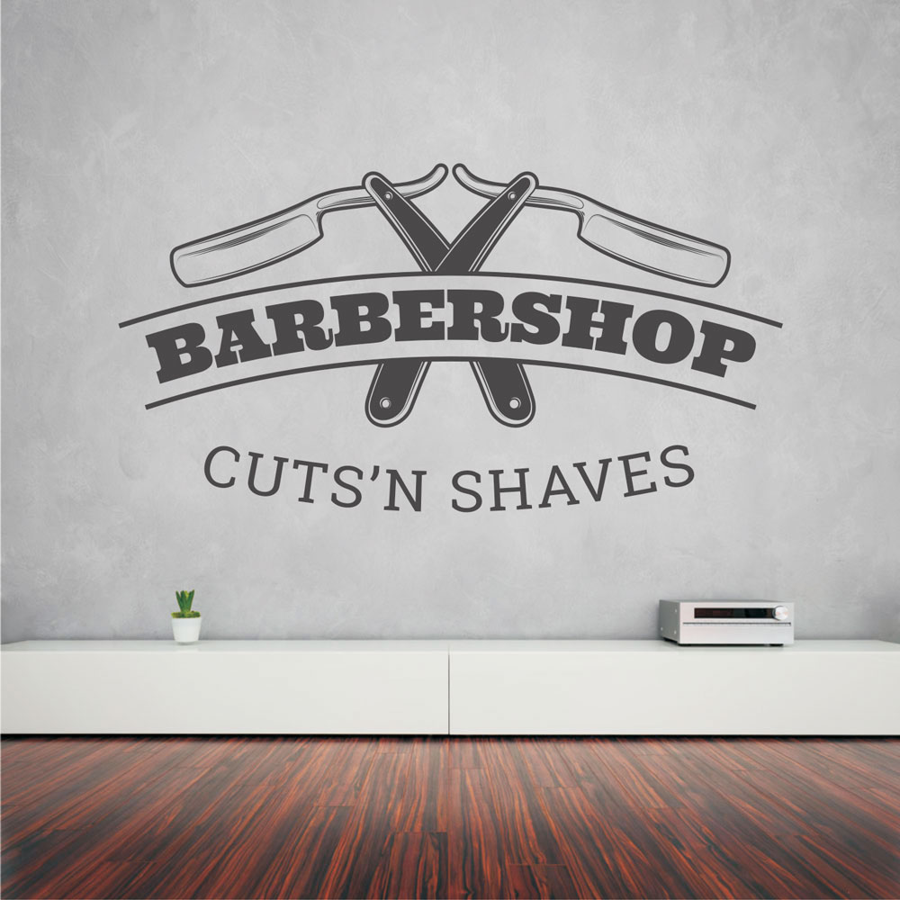 Αυτοκόλλητο τοίχου - Barber Shop 15