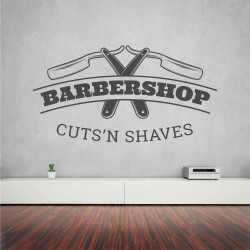 Αυτοκόλλητο τοίχου - Barber Shop 15