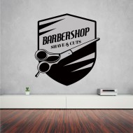 Αυτοκόλλητο τοίχου - Barber Shop 16