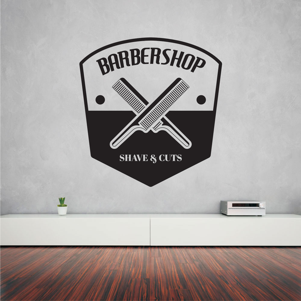 Αυτοκόλλητο τοίχου - Barber Shop 17