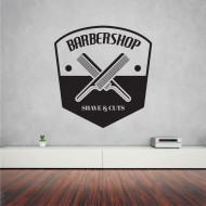 Αυτοκόλλητο τοίχου - Barber Shop 17