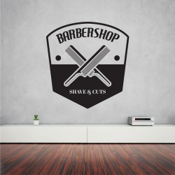 Αυτοκόλλητο τοίχου - Barber Shop 17