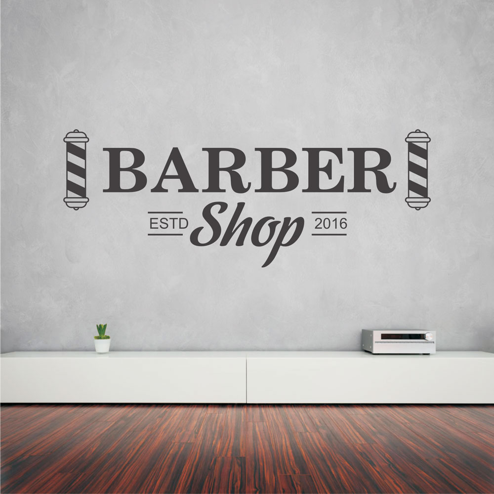 Αυτοκόλλητο τοίχου - Barber Shop 18