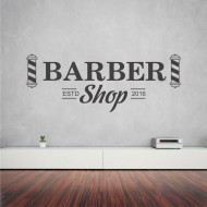 Αυτοκόλλητο τοίχου - Barber Shop 18