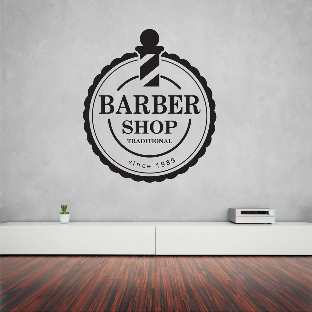 Αυτοκόλλητο τοίχου - Traditional Barber Shop 02