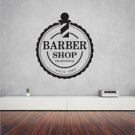 Αυτοκόλλητο τοίχου - Traditional Barber Shop 02