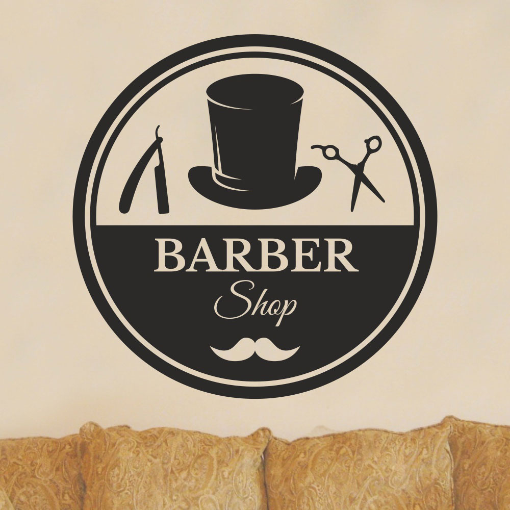 Αυτοκόλλητο τοίχου - Barber Shop