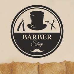 Αυτοκόλλητο τοίχου - Barber Shop