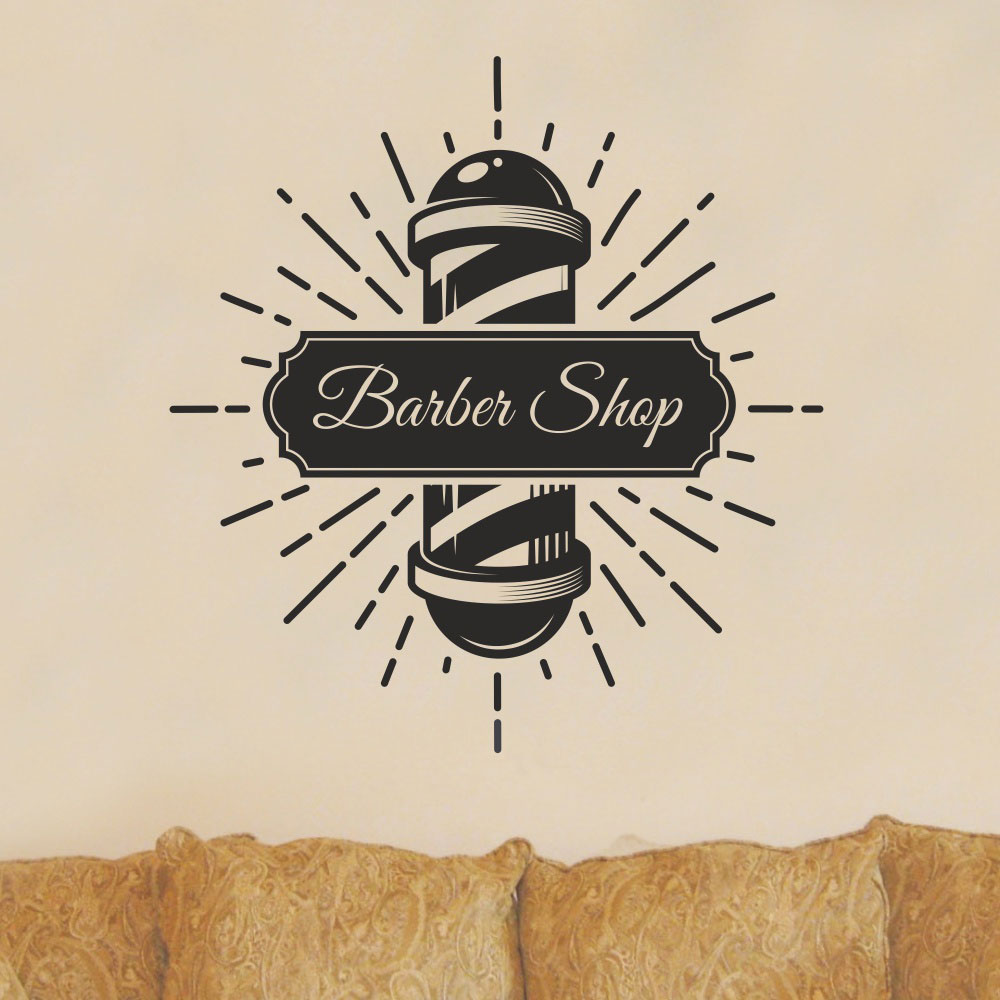 Αυτοκόλλητο τοίχου - Barber Shop 3