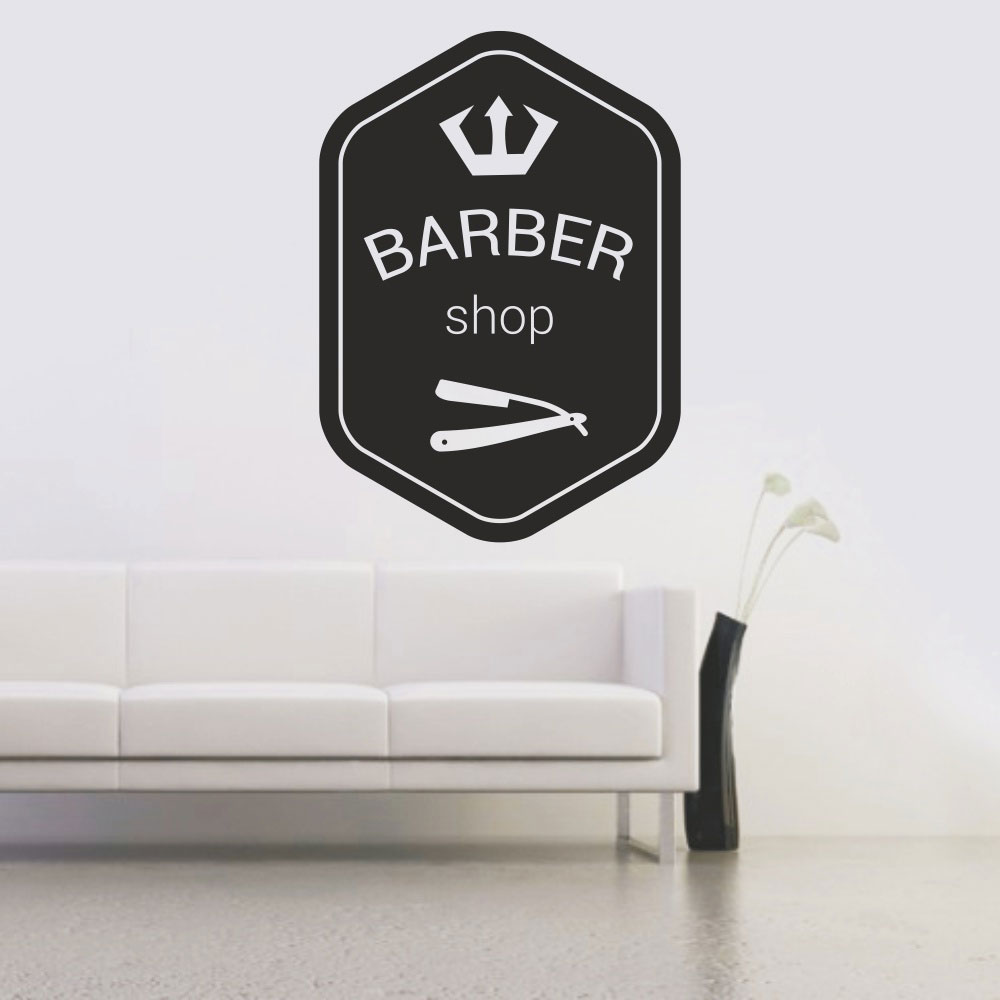 Αυτοκόλλητο τοίχου - Barber Shop 5