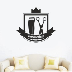 Αυτοκόλλητο τοίχου - Barber Shop 8