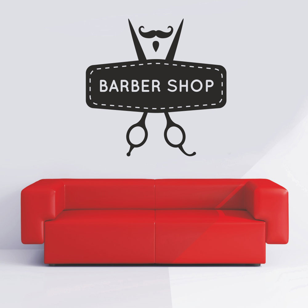 Αυτοκόλλητο τοίχου - Barber Shop 10