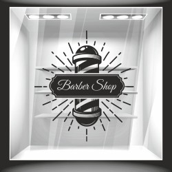 Αυτοκόλλητο βιτρίνας - Barber Shop 3