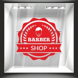 Αυτοκόλλητο βιτρίνας - Barber Shop 7