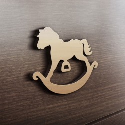 MDF Ξύλινο Σχέδιο - Κουνιστό αλογάκι