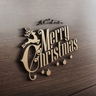 MDF Ξύλινο Σχέδιο - Merry Christmas