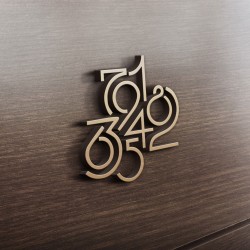 MDF Ξύλινο Σχέδιο - Αριθμοί