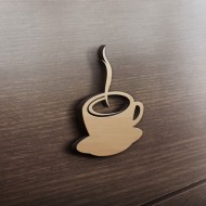 MDF Ξύλινο Σχέδιο - Hot Coffee
