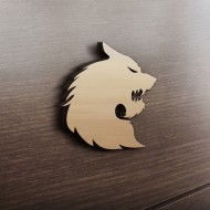 MDF Ξύλινο Σχέδιο - Λύκος