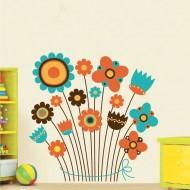 Αυτοκόλλητο τοίχου - Λουλουδάκια