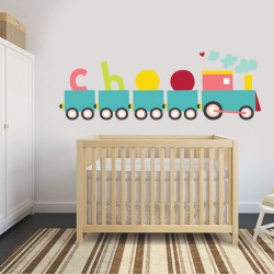 Αυτοκόλλητο τοίχου - Τρενάκι