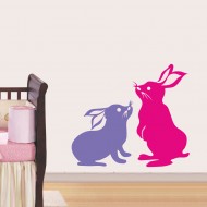 Αυτοκόλλητο τοίχου - Λαγουδάκια