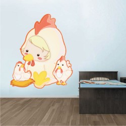 Αυτοκόλλητο τοίχου - Κοτούλες