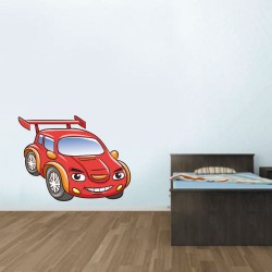 Παιδικό Αυτοκόλλητο Τοίχου - Κόκκινο Αυτοκίνητο