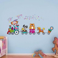Παιδικό Αυτοκόλλητο Τοίχου - Χαρούμενο Τρενάκι