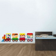 Παιδικό Αυτοκόλλητο Τοίχου - Παιδικό Τρενάκι 02