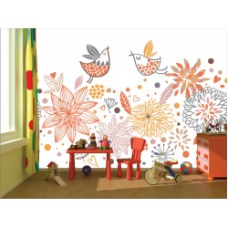 Αυτοκόλλητη ταπετσαρία - Κελάηδισμα