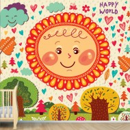 Αυτοκόλλητη ταπετσαρία - Ήλιος