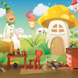 Αυτοκόλλητη ταπετσαρία - Στο μανιταρόσπιτο